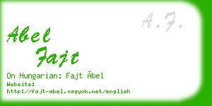 abel fajt business card